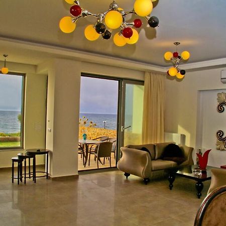 Sea View Beachfront Villa Peri Gouves Esterno foto