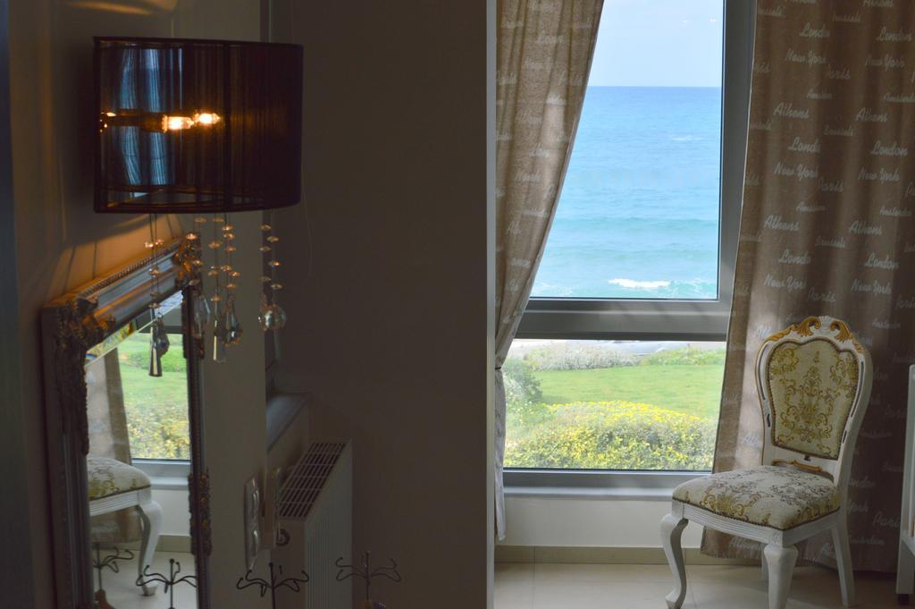 Sea View Beachfront Villa Peri Gouves Esterno foto